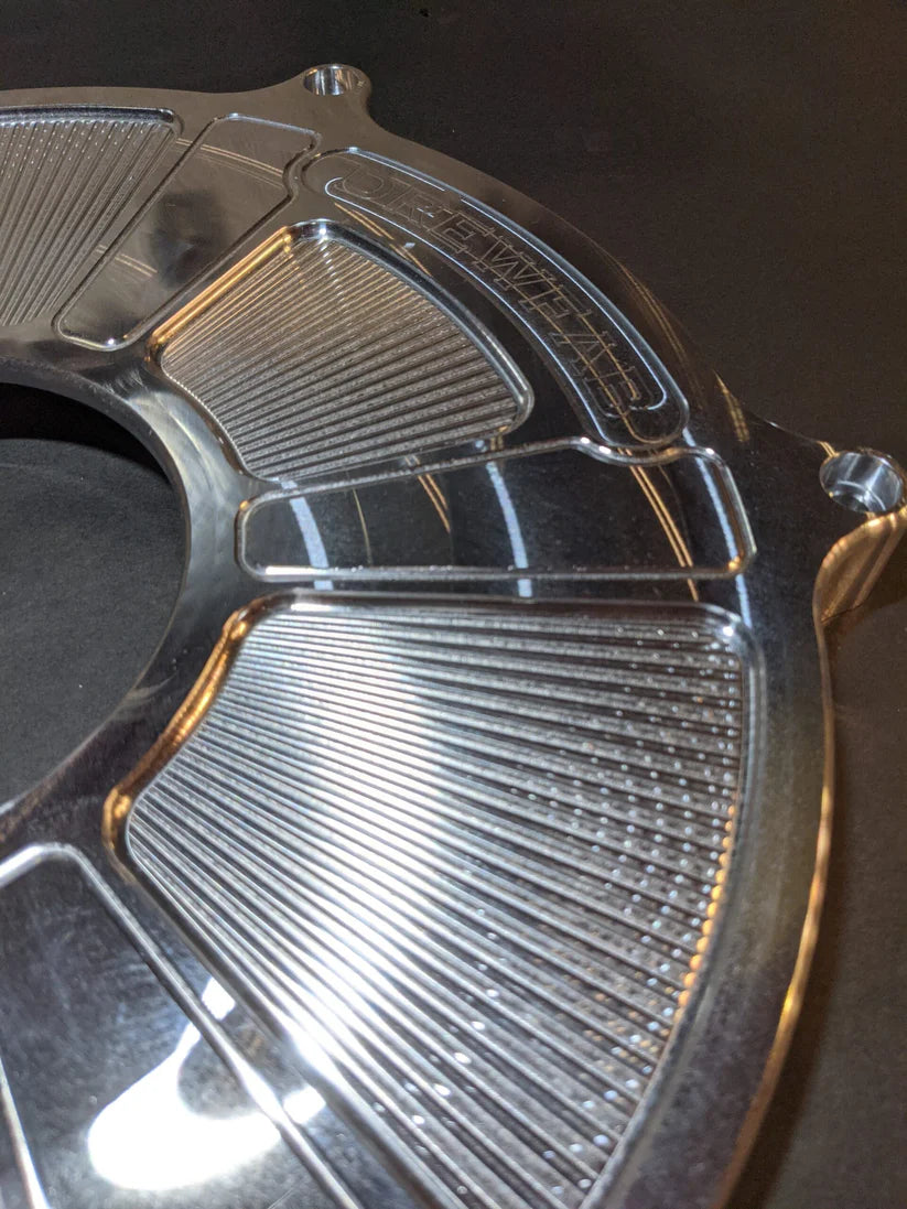 DREWFAB DF1075 / DF1077-100 Chevy Flywheel Cover – Bottom Mount Starter | Race & River Weight Options