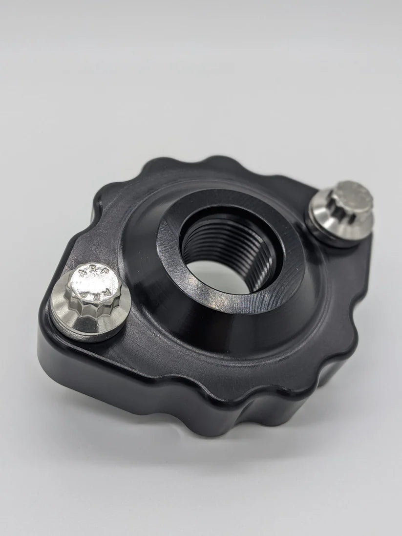 DF1054-100 – DREWFAB Ford 429/460 Jet Boat Water Outlet & Thermostat Housing | -10 ORB AN O-Ring Fitting, Black or Clear Anodized