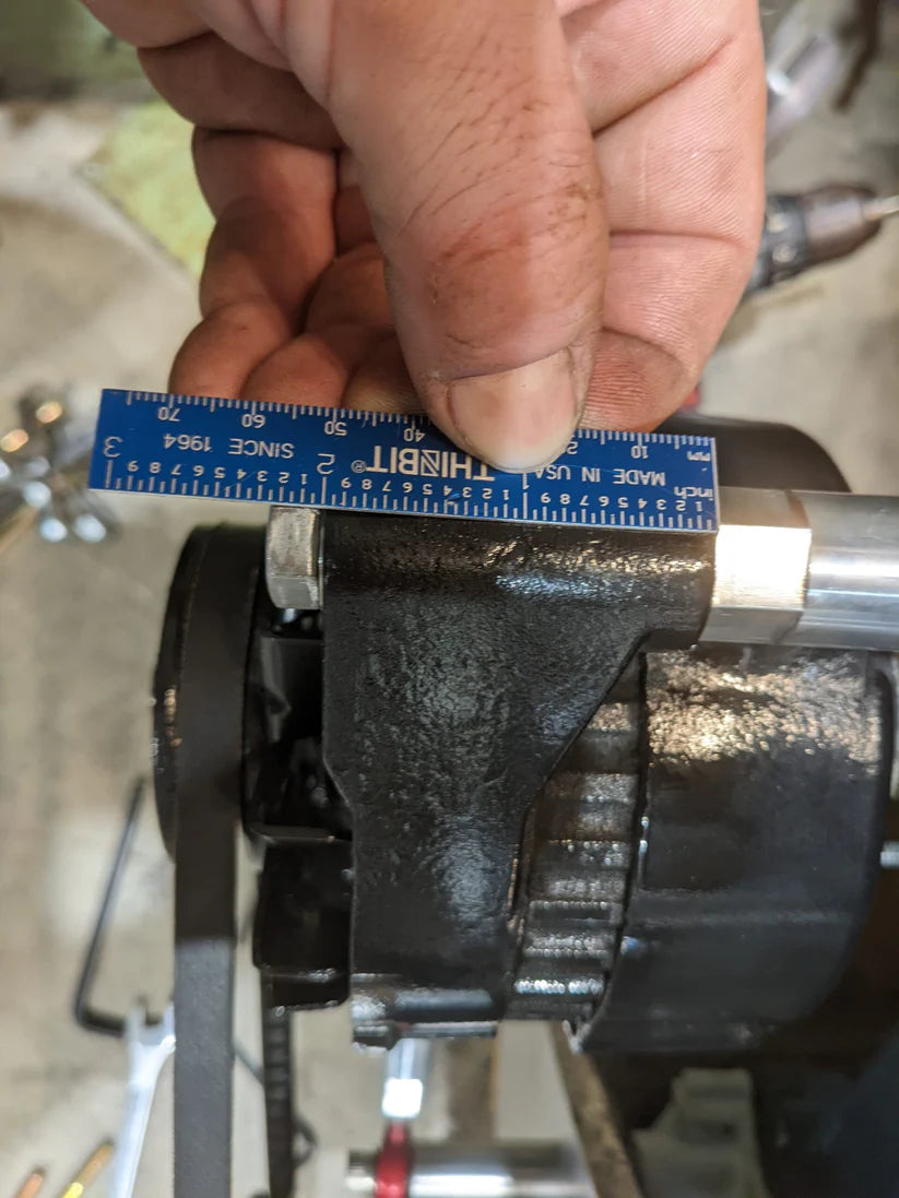 DREWFAB DF1099-100 Ford Big Block Alternator Mount Kit – Front Mount System with Belt & Hardware