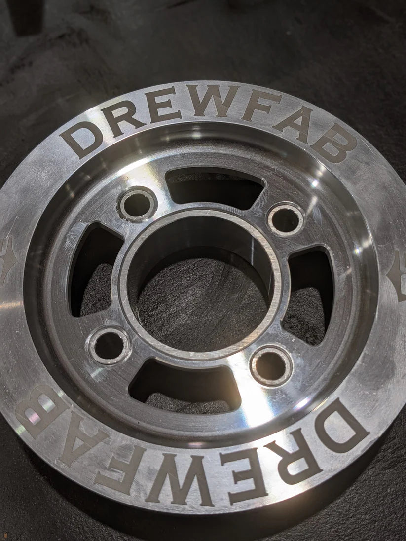 DREWFAB DF1099-100 Ford Big Block Alternator Mount Kit – Front Mount System with Belt & Hardware