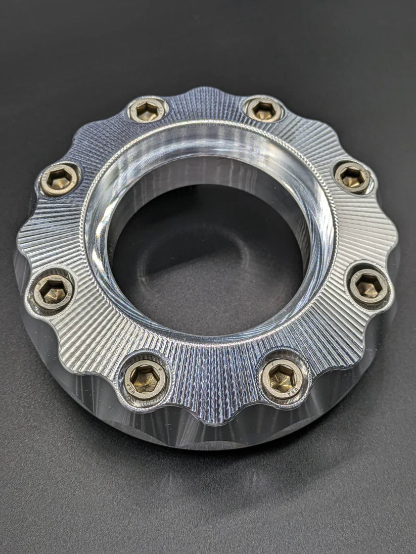 DREWFAB DF1119-100 Billet Jet Drive Bearing Cap | Dominator Big Bearing, 8-Bolt Pattern, 470898 Seal