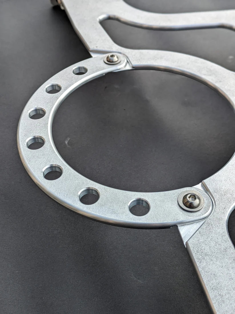 DREWFAB DF1132-100 Jet Pump Brace & Driveshaft Loop | Adjustable Billet Pump Support for Jet Boats