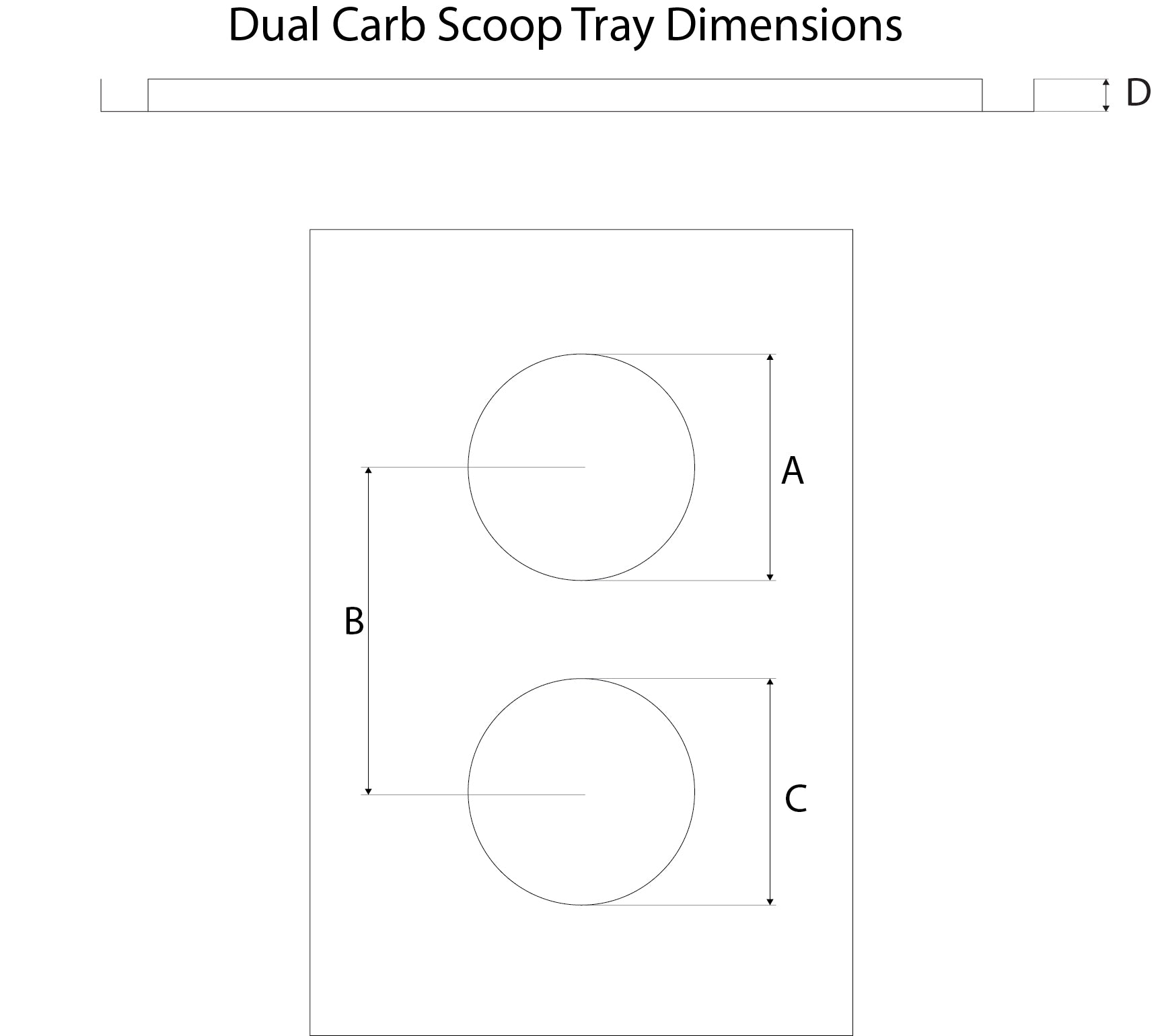 WCRO Performance Scoop Tray – Single & Dual Carb Options (Flat or Raised)