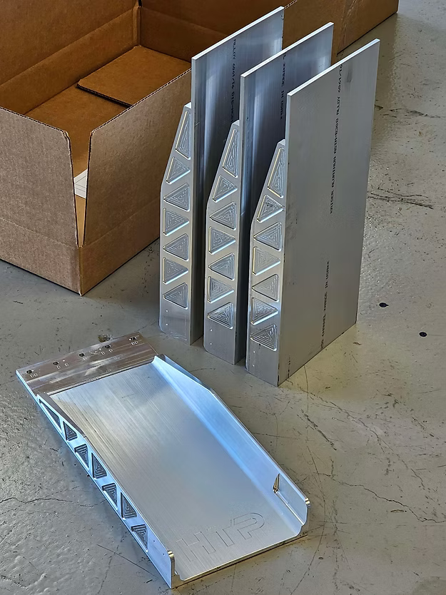 HTP Billet Ride Plate – CNC-Machined Ride Plate (Blank or 5-Hole Dominator Pattern)