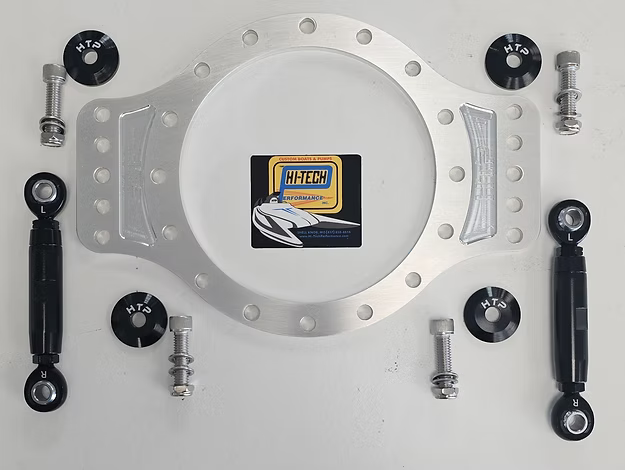 10-Hole Billet Sandwich Plate Kit – Adjustable Ride Plate System w/ Radius Rods & Hardware